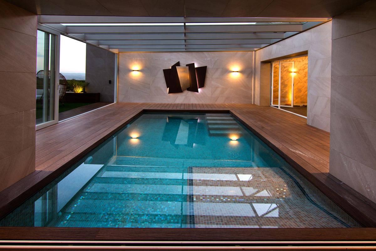 Proyecto de iluminación, piscina