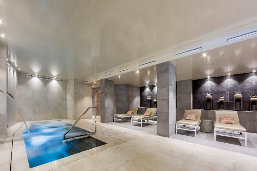 iluminación del balneario