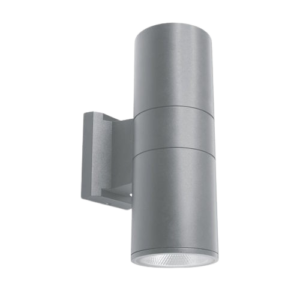 aplique mural cilindro e27 aluminio