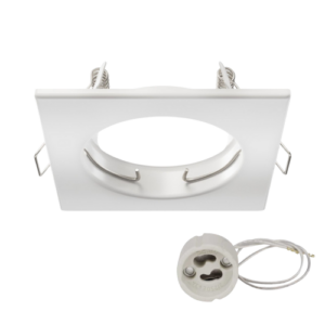 aro cuadrado fijo blanco