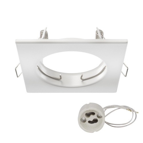 aro cuadrado fijo blanco