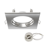 aro cuadrado fijo cromado