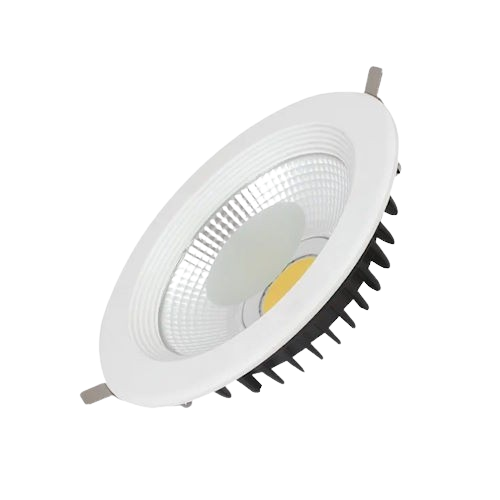 downlight led cob 25w plata 6000k