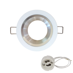 empotrable redondo fijo blanconiquel