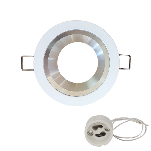 empotrable redondo fijo blanconiquel