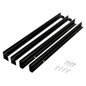 marco superficie panel 60x60 negro