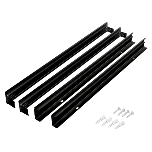 marco superficie panel 60x60 negro