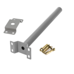 mastil fijo para farola o45 gris plata