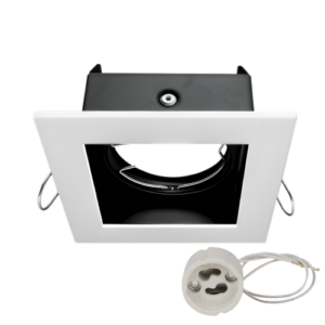 mini cardan para dicroica simple blanco