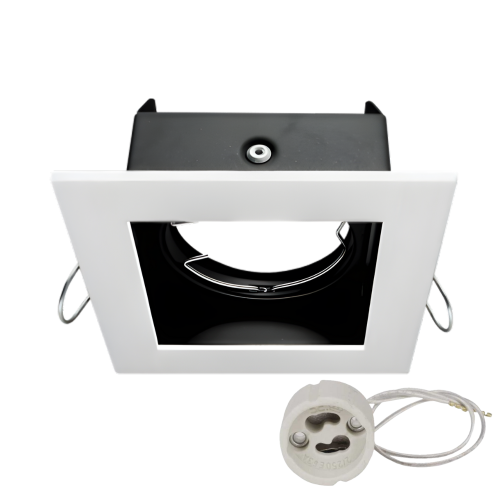 mini cardan para dicroica simple blanco