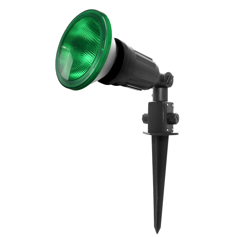 proyector de jardin simple e27 negro.png