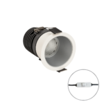 spot light 3w led cob cct 300040005700k blanco plata