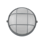 aplique mural hatch rejilla 190 gris plata