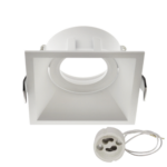 aro cuadrado retro blanco mate