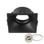 aro cuadrado retro negro mate