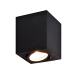 aro cuadrado superficie poise negro gu10