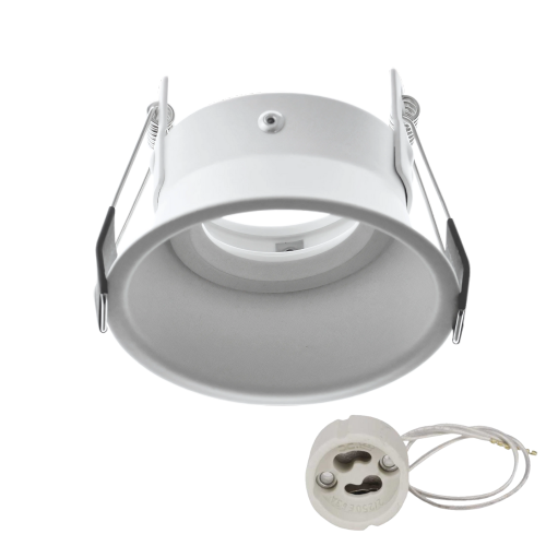 aro redondo retro blanco mate