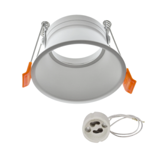 aro redondo retro plus blanco mate