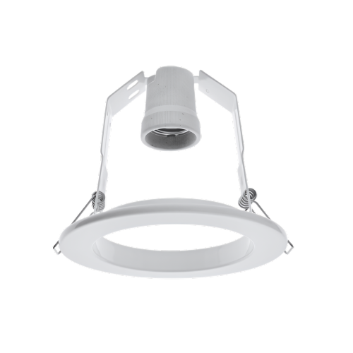 aro reflectora acero e27 r80 blanco