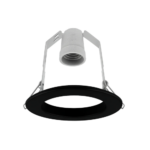 aro reflectora acero e27 r80 negro