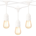 guirnalda 15 metros 15 portalamparas e27 blanca